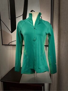 Under Armour Teal Green Half-Zip Performance Top